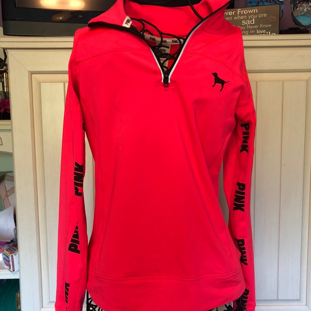 Hot pink PINK quarter zip!